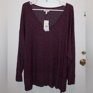 NWT Women’s Per Se Top - Size 2X - Plum